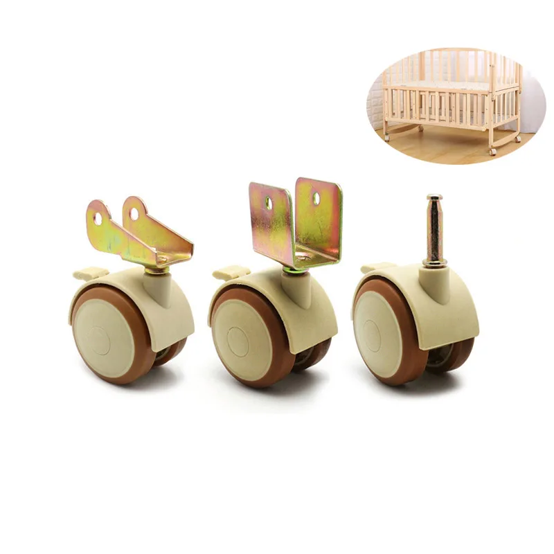Baby Nursery Trolley - 4 Buah Roda Putar Furnitur 2''