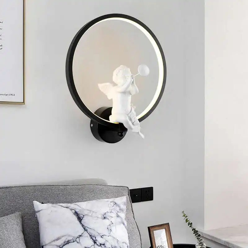 Baby Nursery Wall Lights - Lampu Dinding Malaikat Hangat Nordik Modern