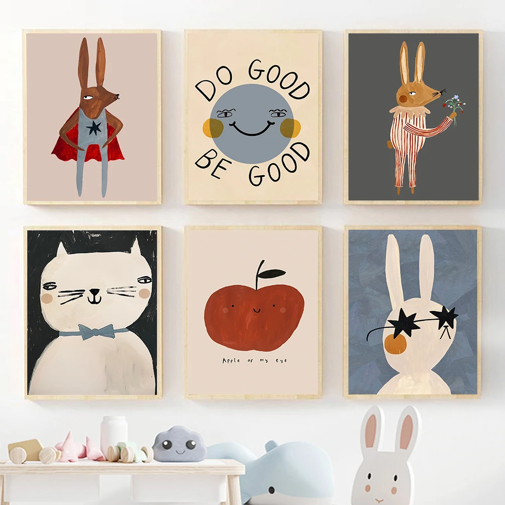 Baby Nursery Frames - (Tanpa bingkai) Lukisan Kanvas Seni Dinding
