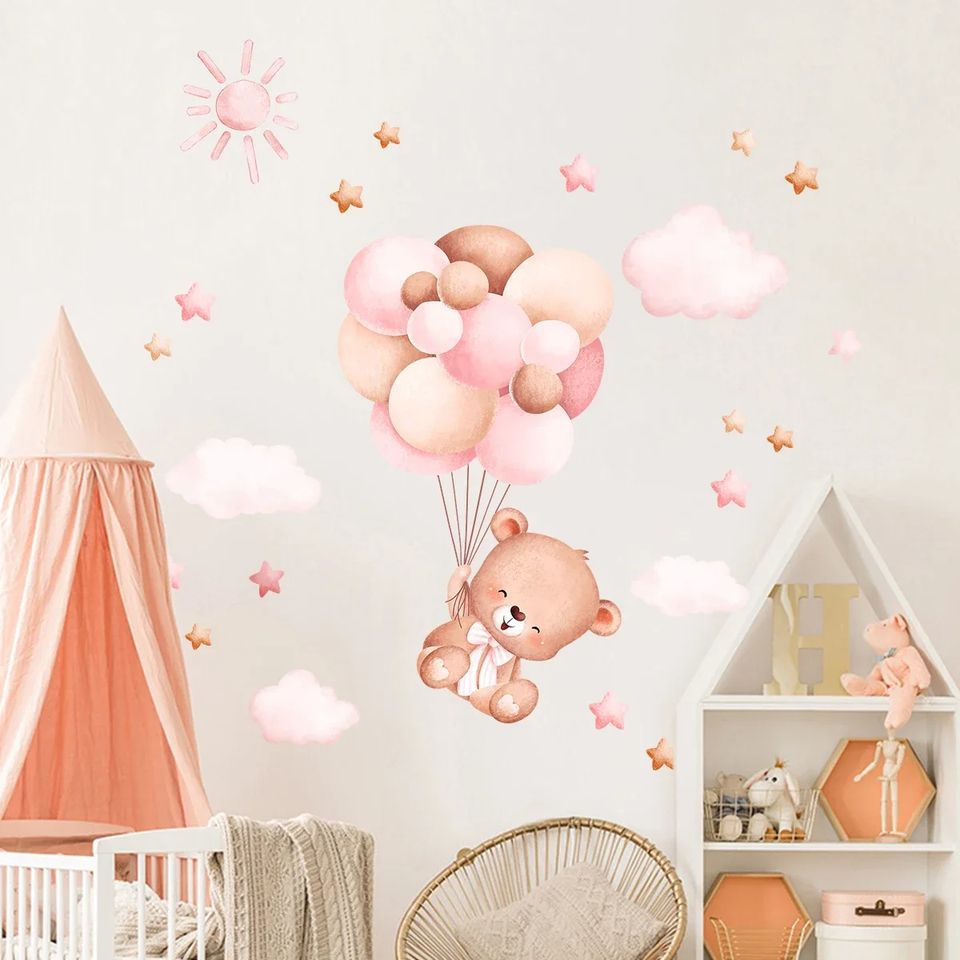 Stiker Dinding Berbentuk Berua - Baby Girl Nursery Quotes ulasan dan harga