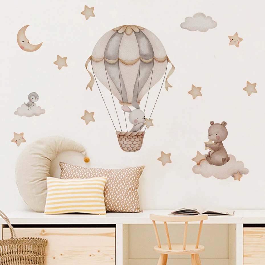 Stiker dinding awan balon udar - Baby Nursery Boy ulasan dan harga